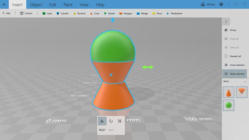 3D Builder Simple CAD Program