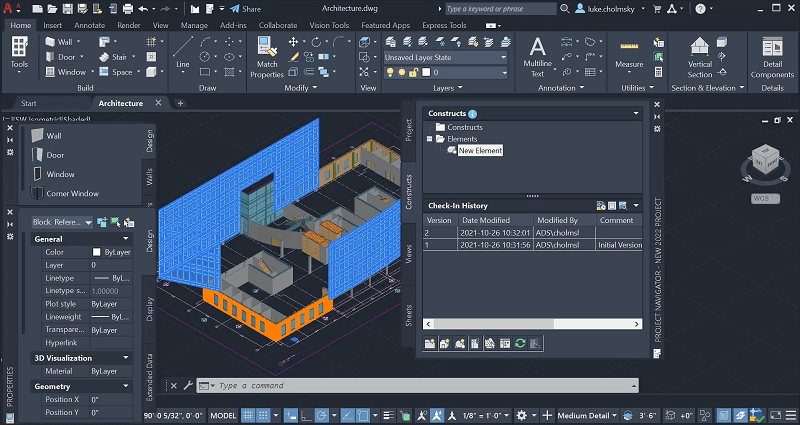 Architectural Design on AutoCAD