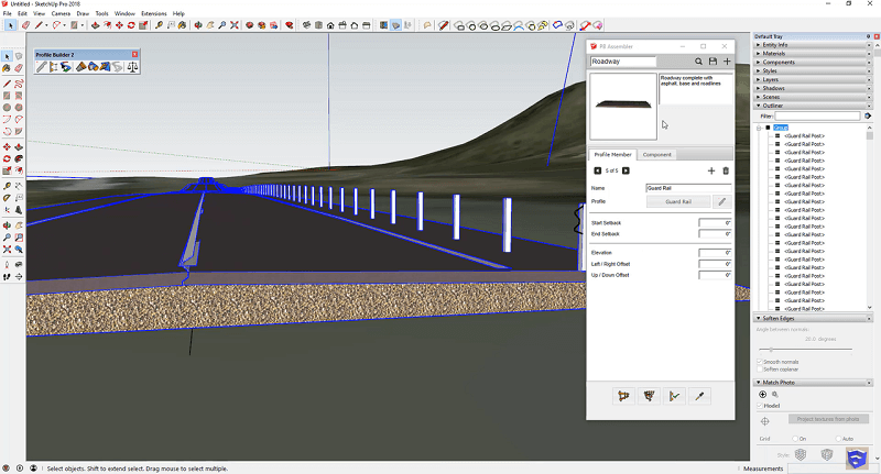 Highway Design on Sketchup