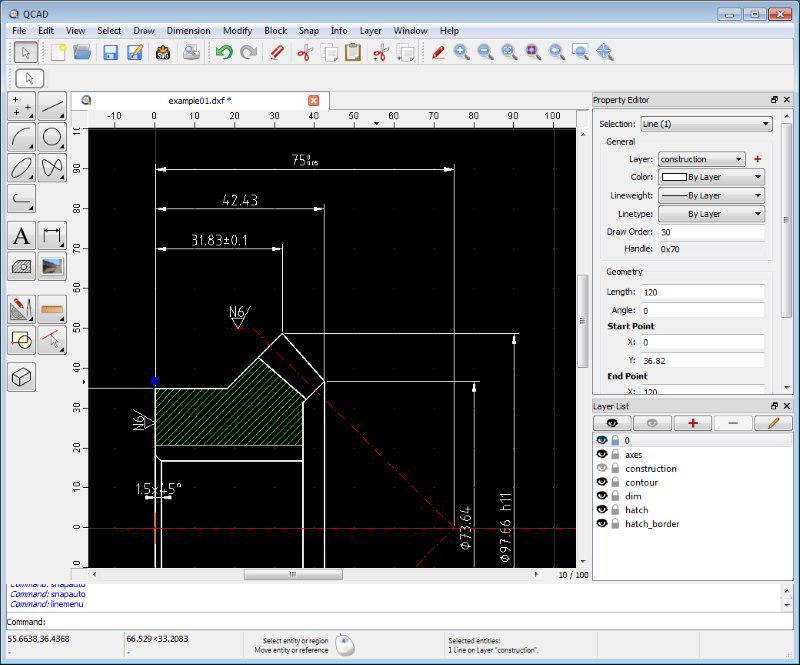 QCAD Interface