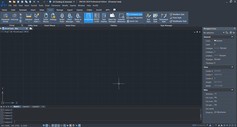 ZWCAD 2024 Interface