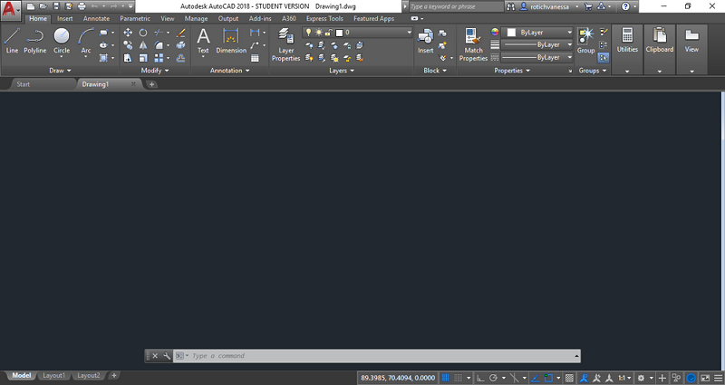 AutoCAD Windows Interface