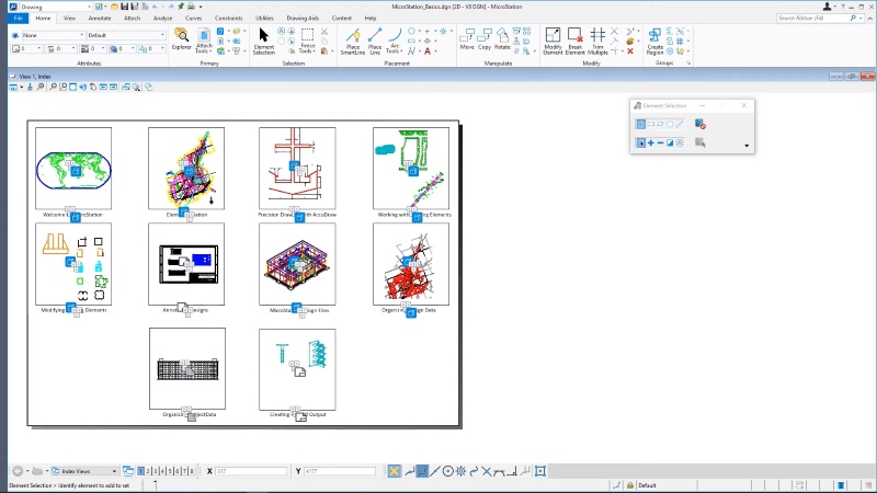 MicroStation Main Interface