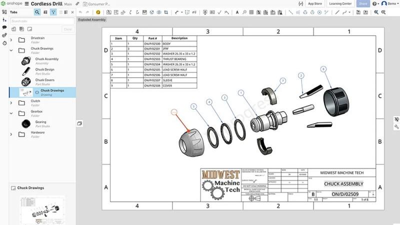 Onshape 2D CAD Online Tool