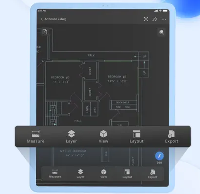 ZWCAD Mobile app for CAD on iPad