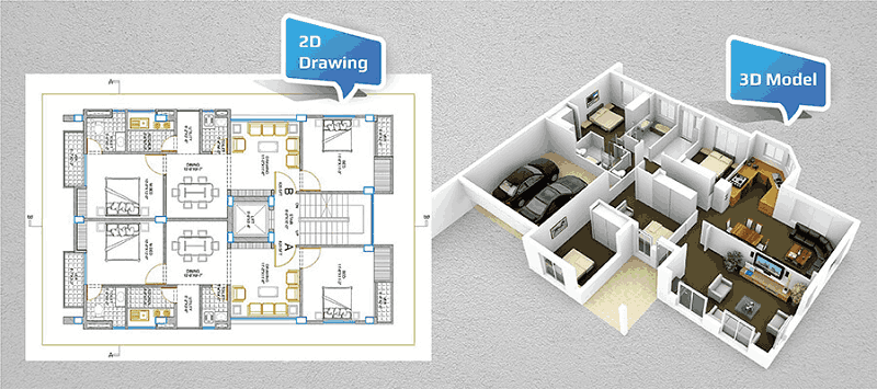 2D Drawing vs 3D Model