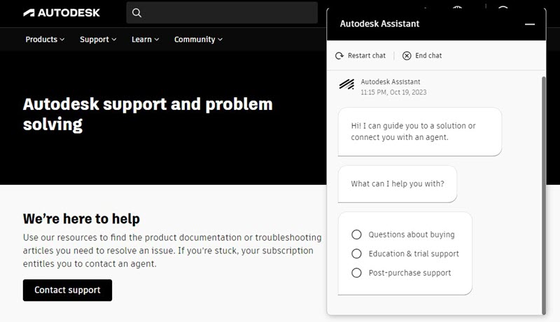 Autodesk Customer Support