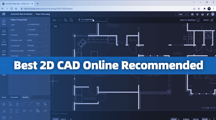 Best 2D CAD Online Recommended