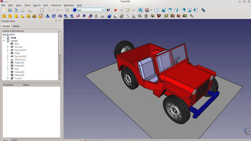 Car Desgin on FreeCAD