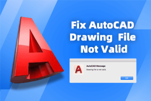 autocad drawing file is not valid hatası