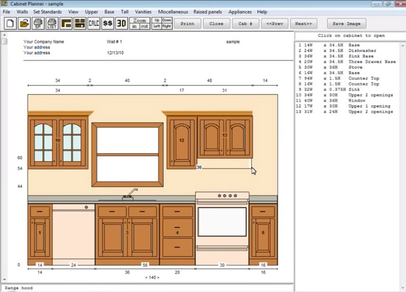 Cabinet Planner Cabinet Drawing Software