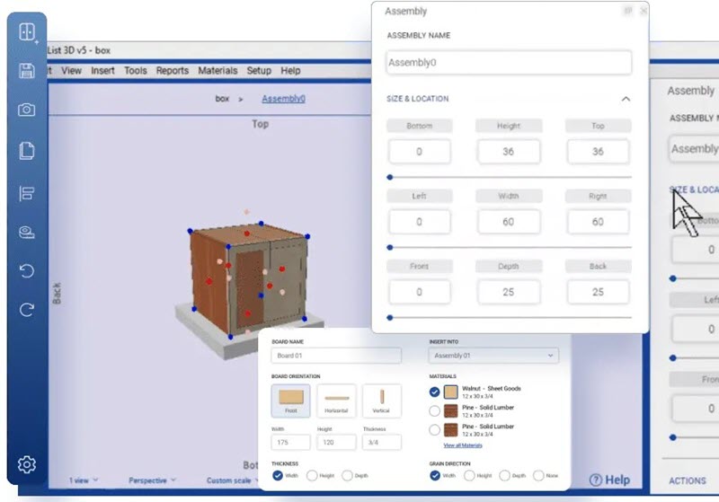 SketchList 3D Cabinet Design Software