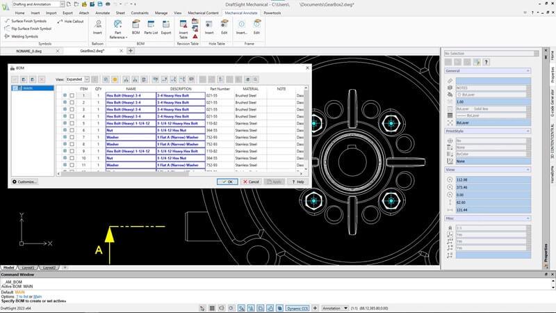 DraftSight Mechanical Engineering Software