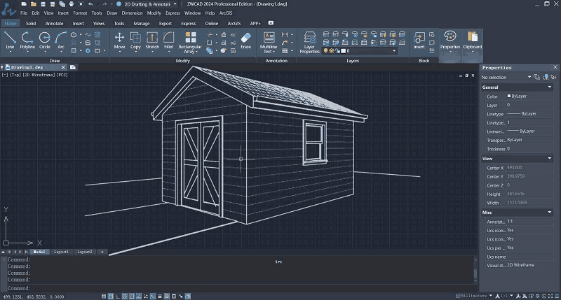 ZWCAD with Shed Design