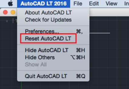 Reset AutoCAD to Default on Mac