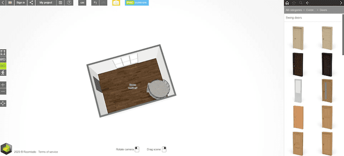 Roomtodo Garage Planner Interface