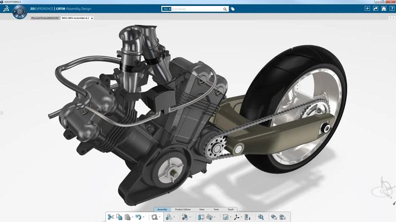 CATIA 3D Modeling Software Workspace