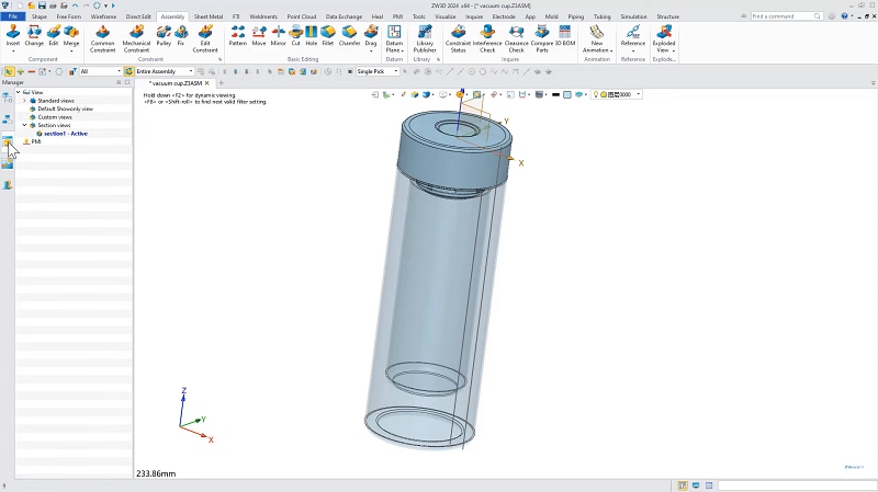 Modeling Stainless Steel Bottle on ZW3D