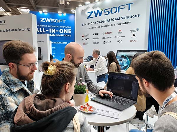 Technical Team Showcasing ZWCAD Hannover Messe 2024