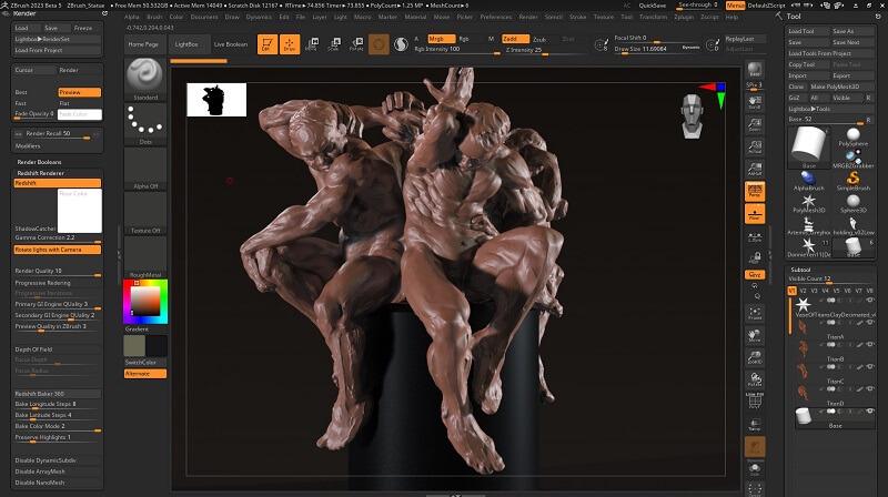 ZBrush with 3D Sculpt
