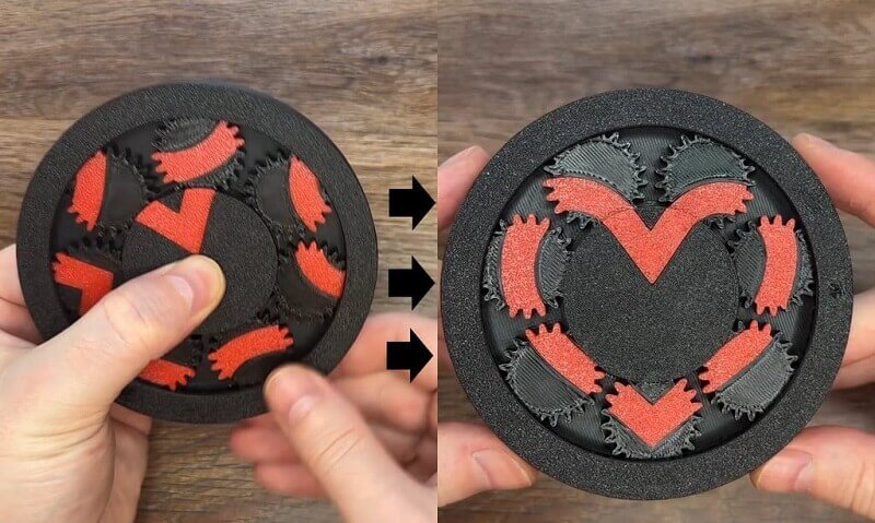 3D Print Fidget Heart Puzzle