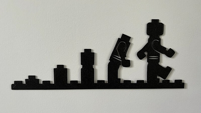 3D Printed Lego Evolution Wall Art