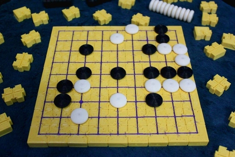 Modular Magnetic Go Board Puzzle