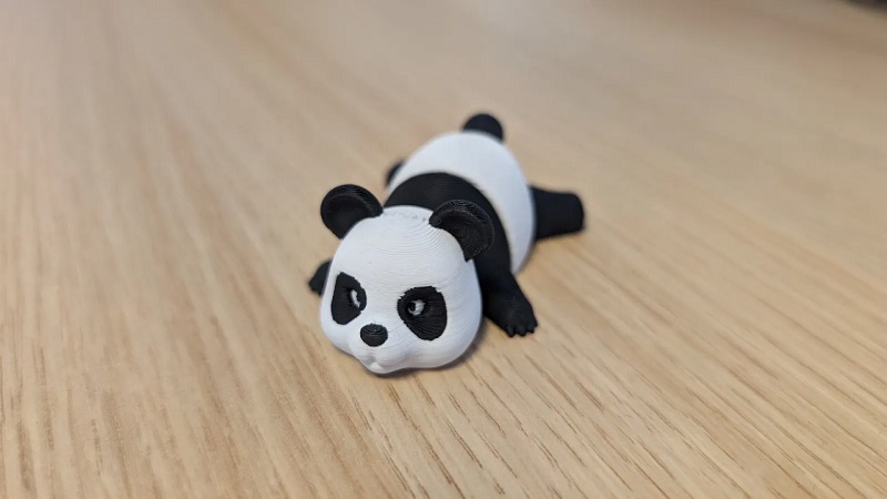 3D Printed Lying Down Panda