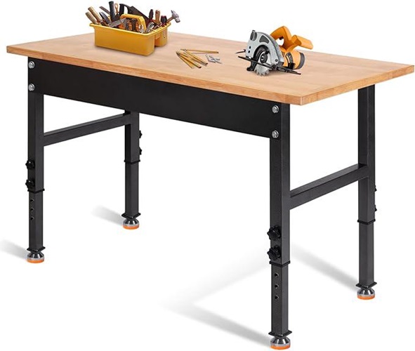 Rubber Wood Top Workbench