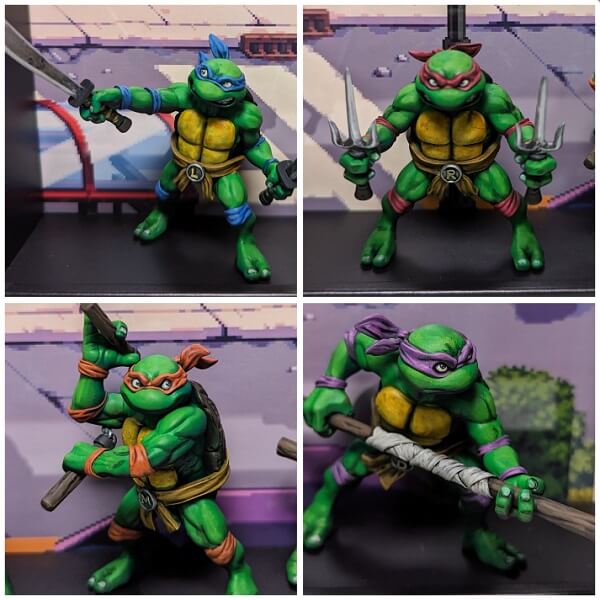 3D Printed Teenage Mutant Ninja Turtles