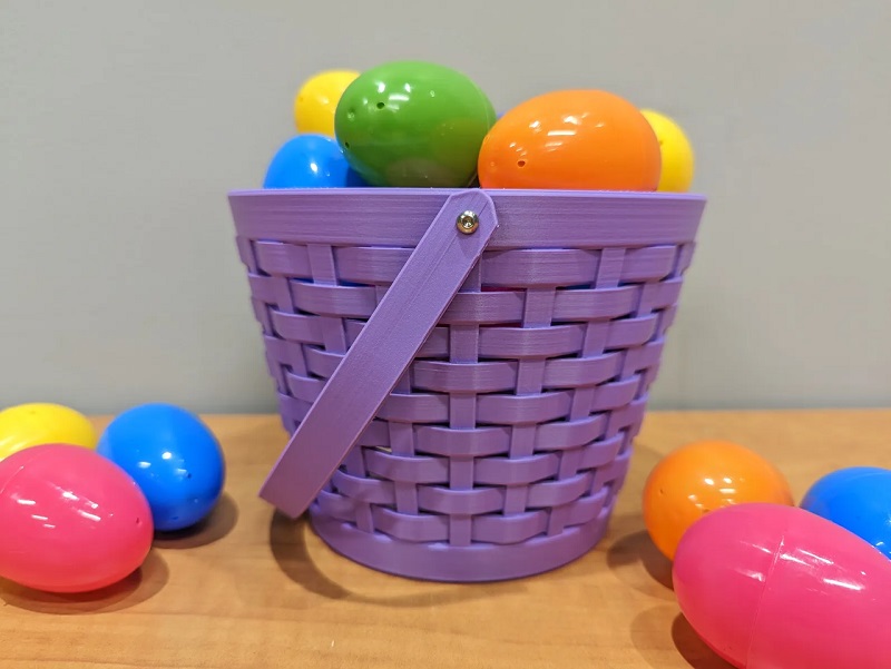 3D Printed Woven Easter Basket