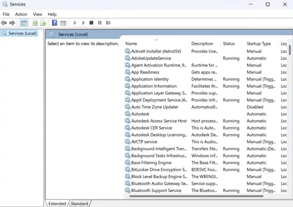 find the exact service file of AutoCAD